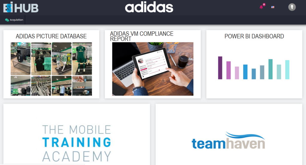 Adidas VM Dashboard Reports