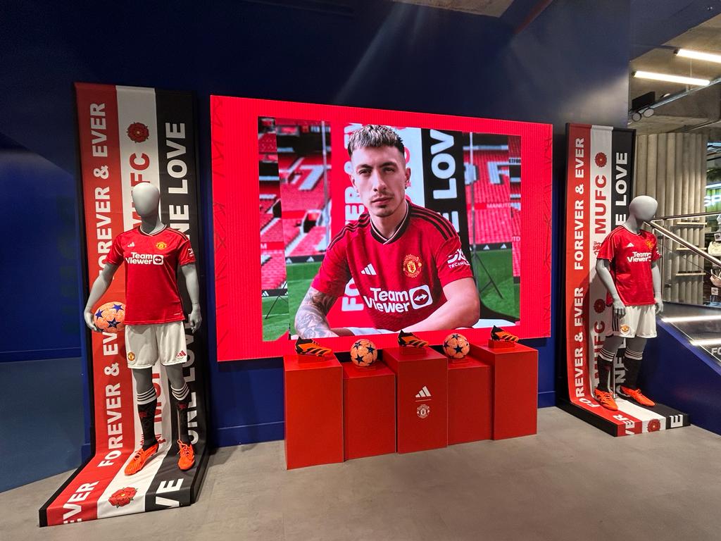 Adidas Manchester United Kit Display