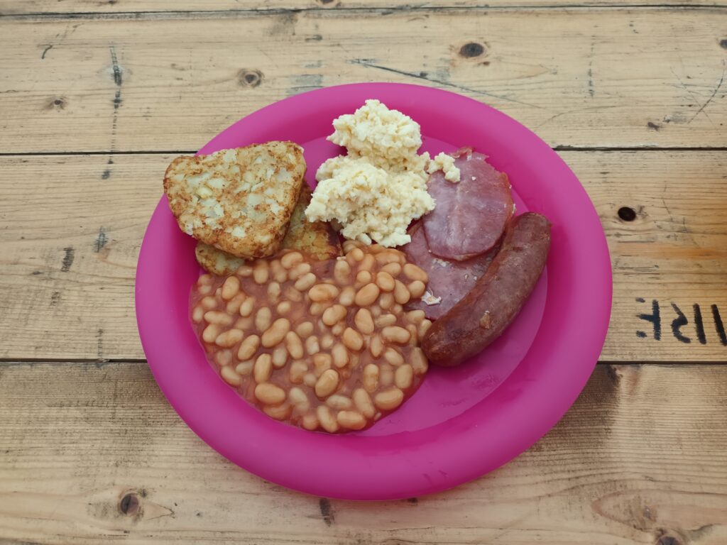 Breakfast Cooked by Volunteers